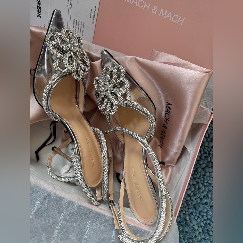 Mach & Mach Crystal Clear Heels